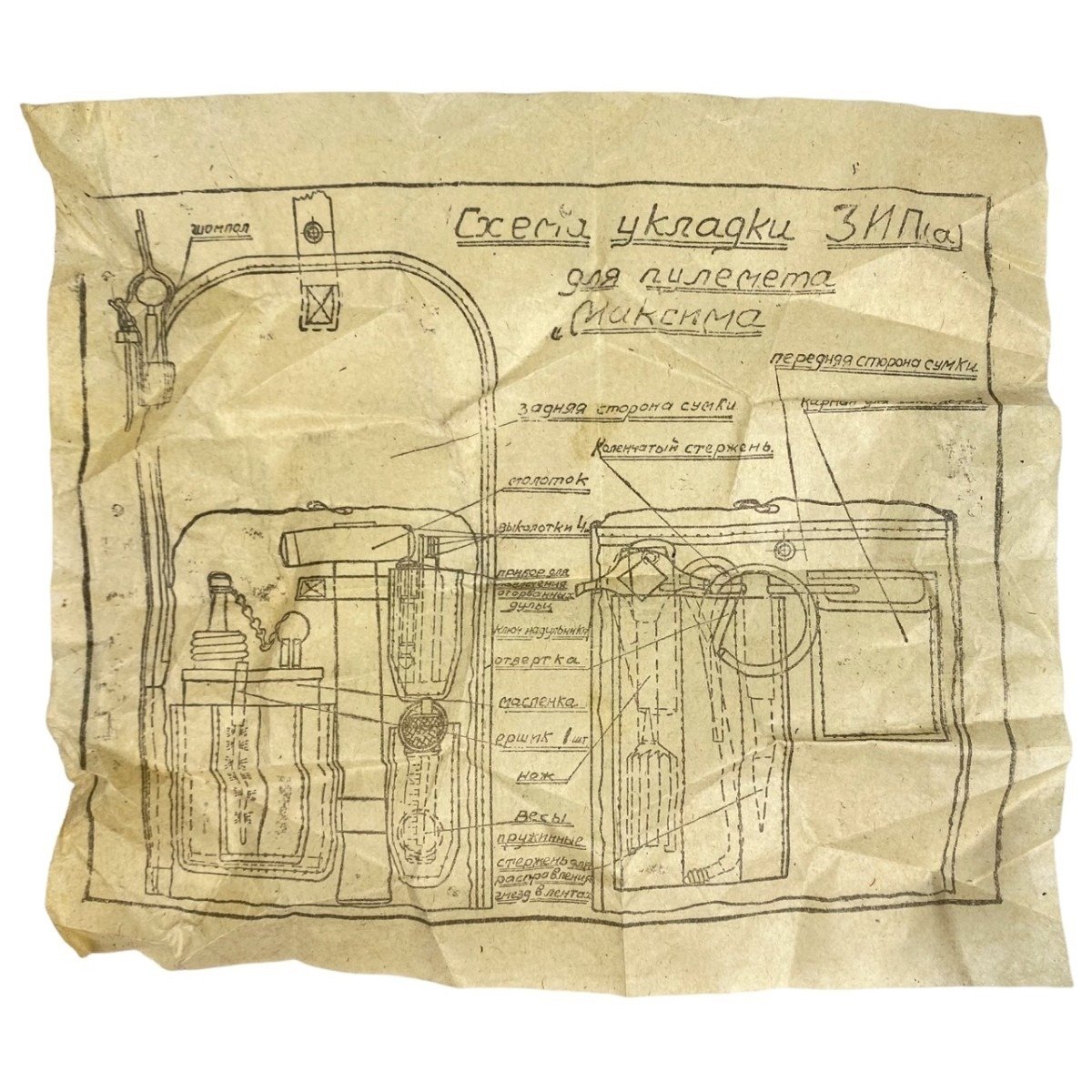 Original WWII Russian Maxim maintenance set — image 4