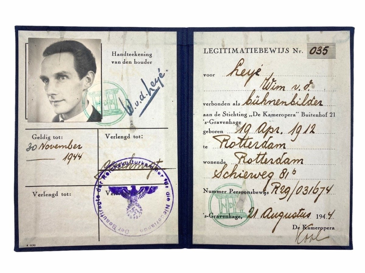 Original WWII Dutch collaboration Ausweis grouping — image 2