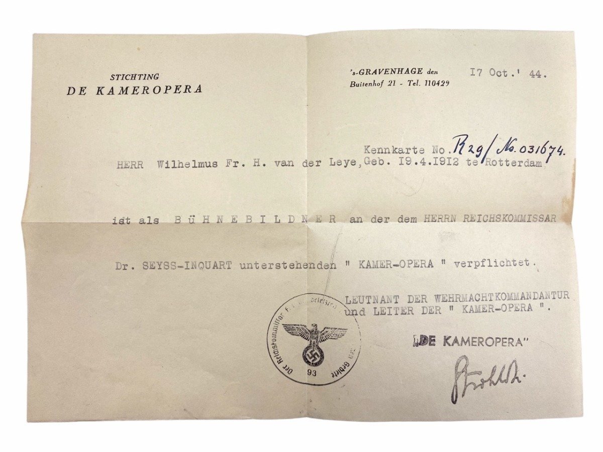 Original WWII Dutch collaboration Ausweis grouping — image 6