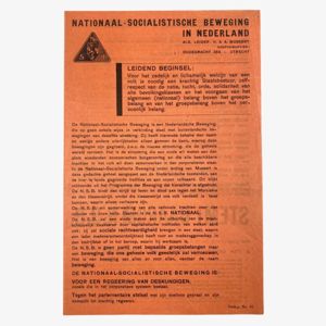 Original WWII Dutch NSB elections leaflet