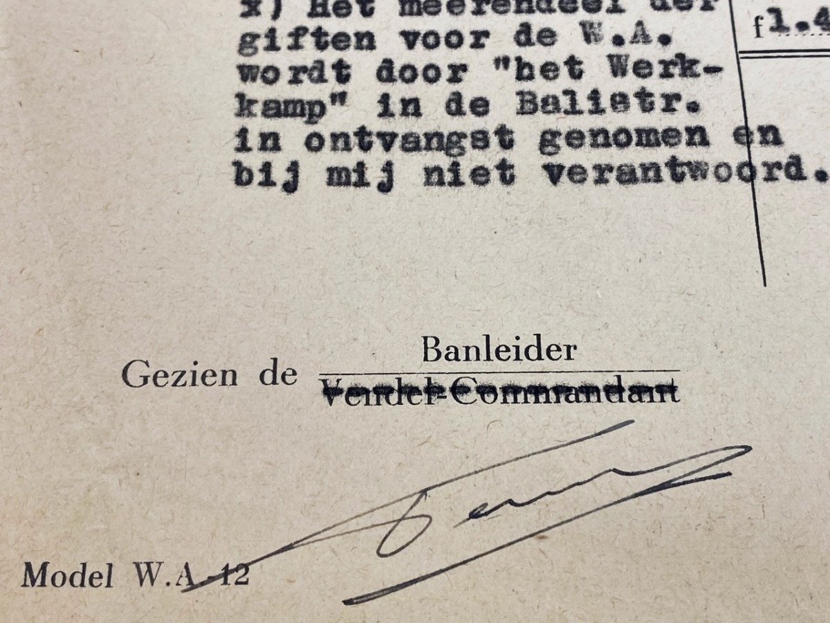 Original WWII Dutch NSB financial report — image 5