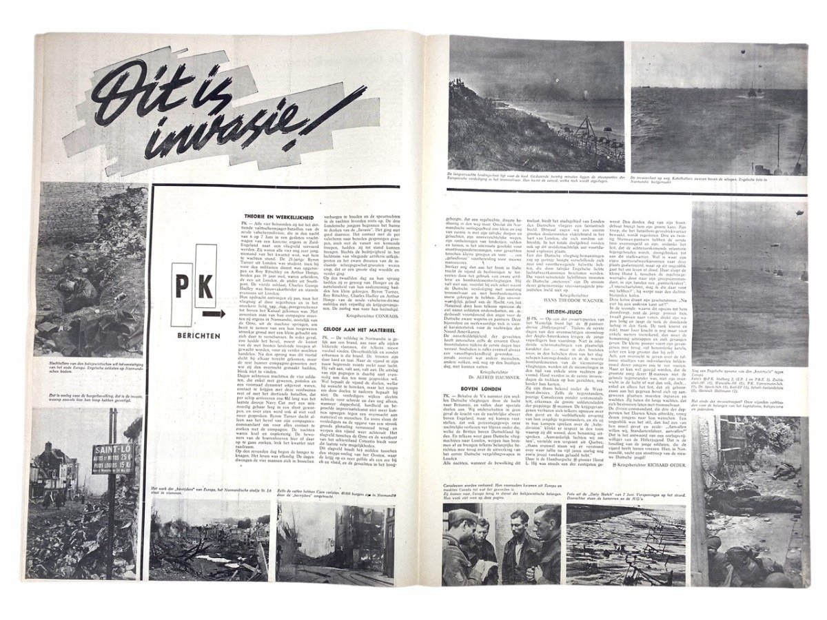 Original WWII Dutch Storm SS newspaper — image 4