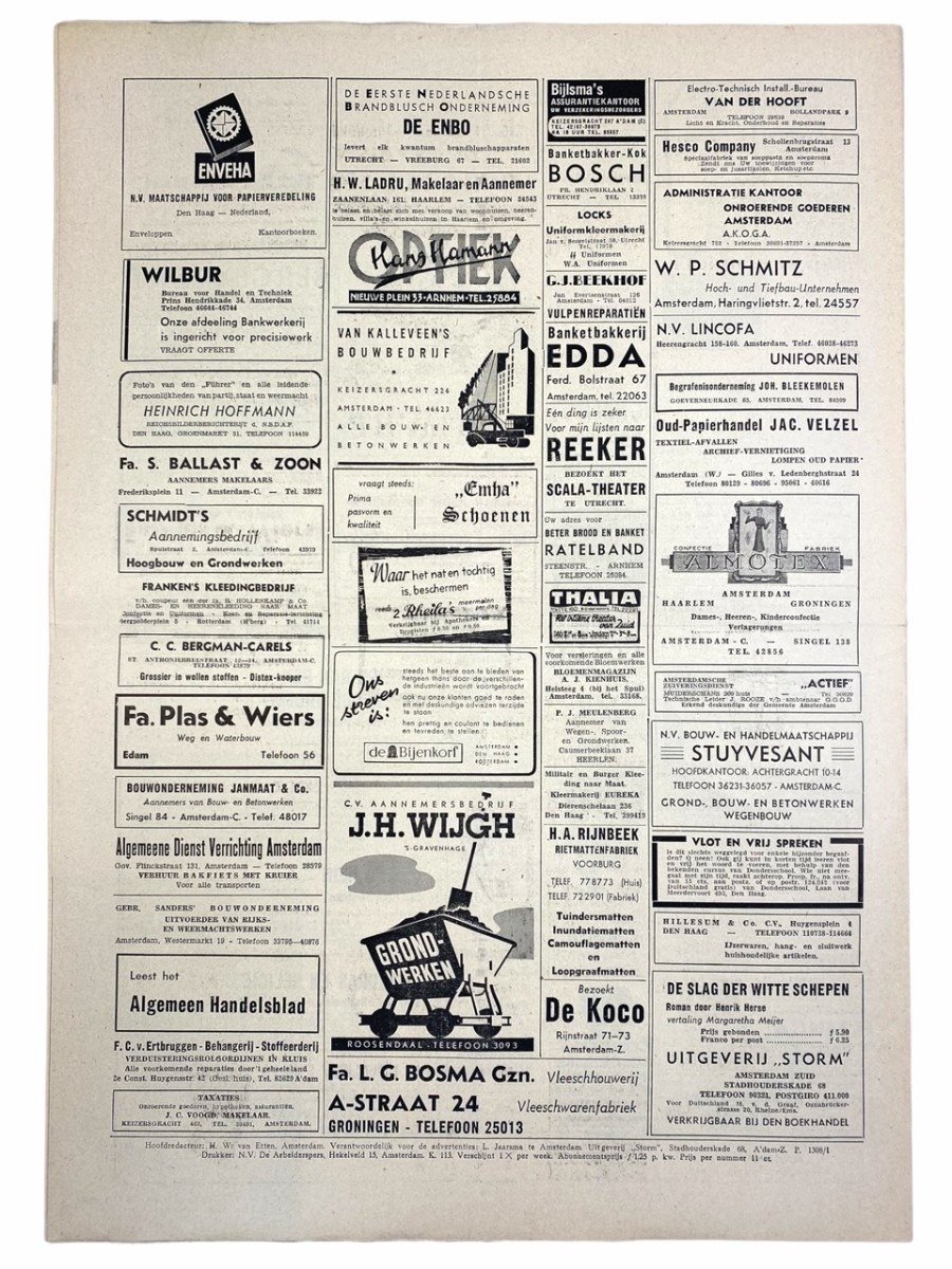 Original WWII Dutch Storm SS newspaper — image 10