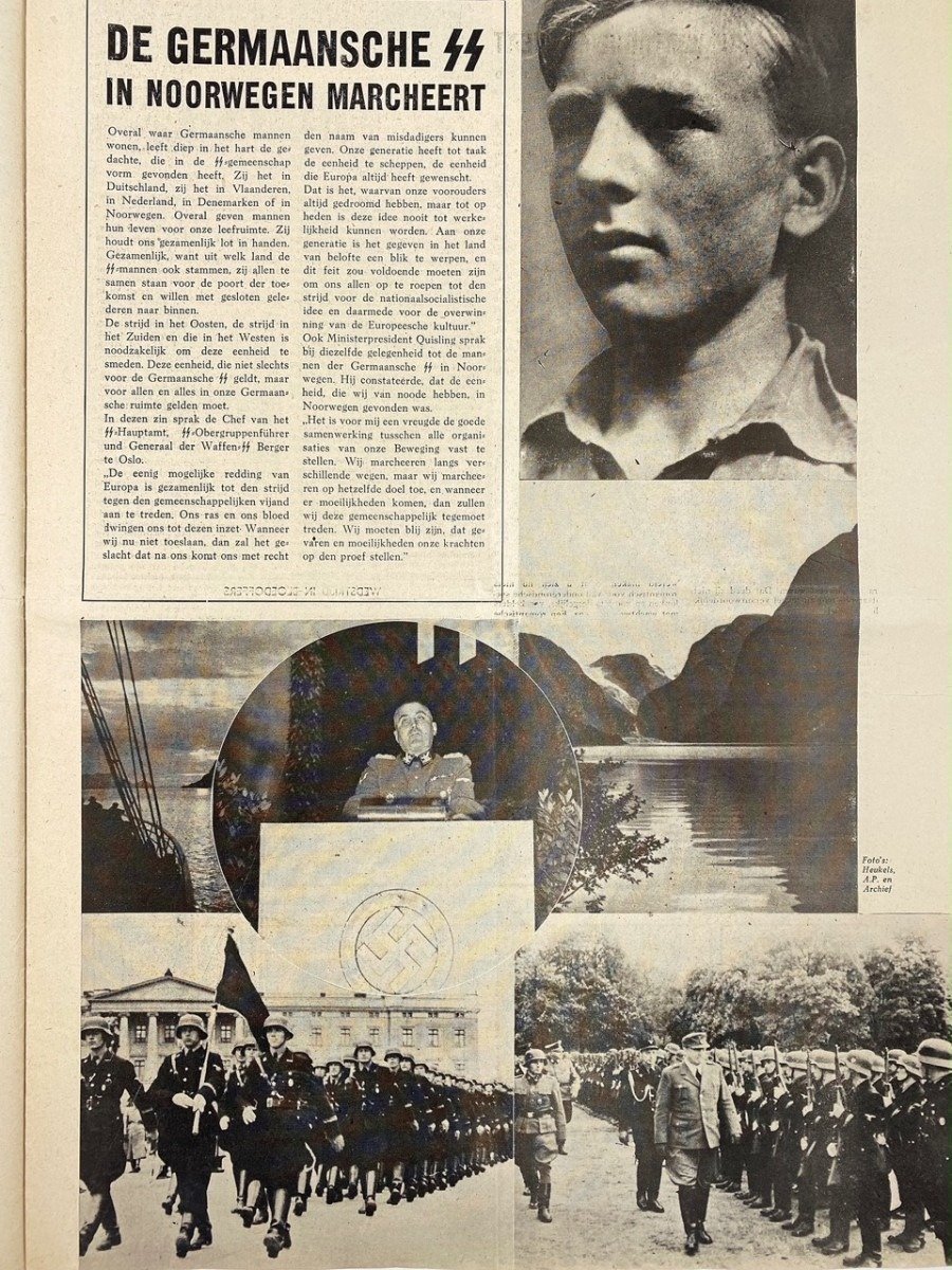Original WWII Dutch Storm SS newspaper — image 5