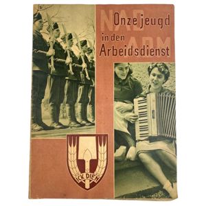 Original WWII Nederlandsche Arbeidsdienst magazine 'Onze Jeugd in den Arbeidsdienst'