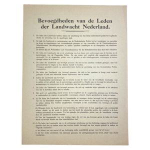 Original WWII Dutch 'Landwacht Nederland' authorizations list