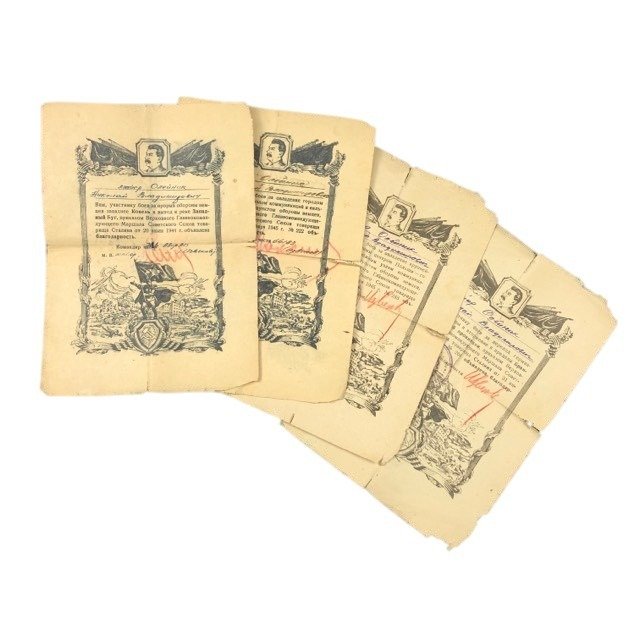 Original WWII Russian document grouping Nicolay Vladimiro Icholeynick — image 9