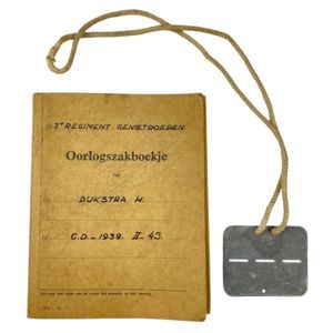Original Pre 1940 Dutch army ID booklet and dog tag …