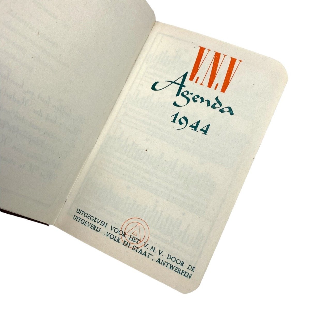 Original WWII Flemish VNV pocket agenda — image 3