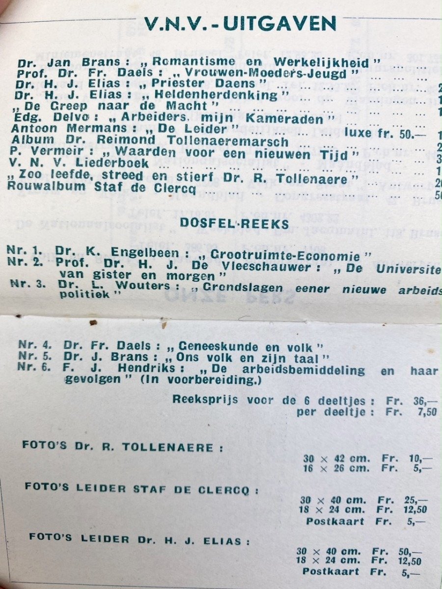 Original WWII Flemish VNV pocket agenda — image 8