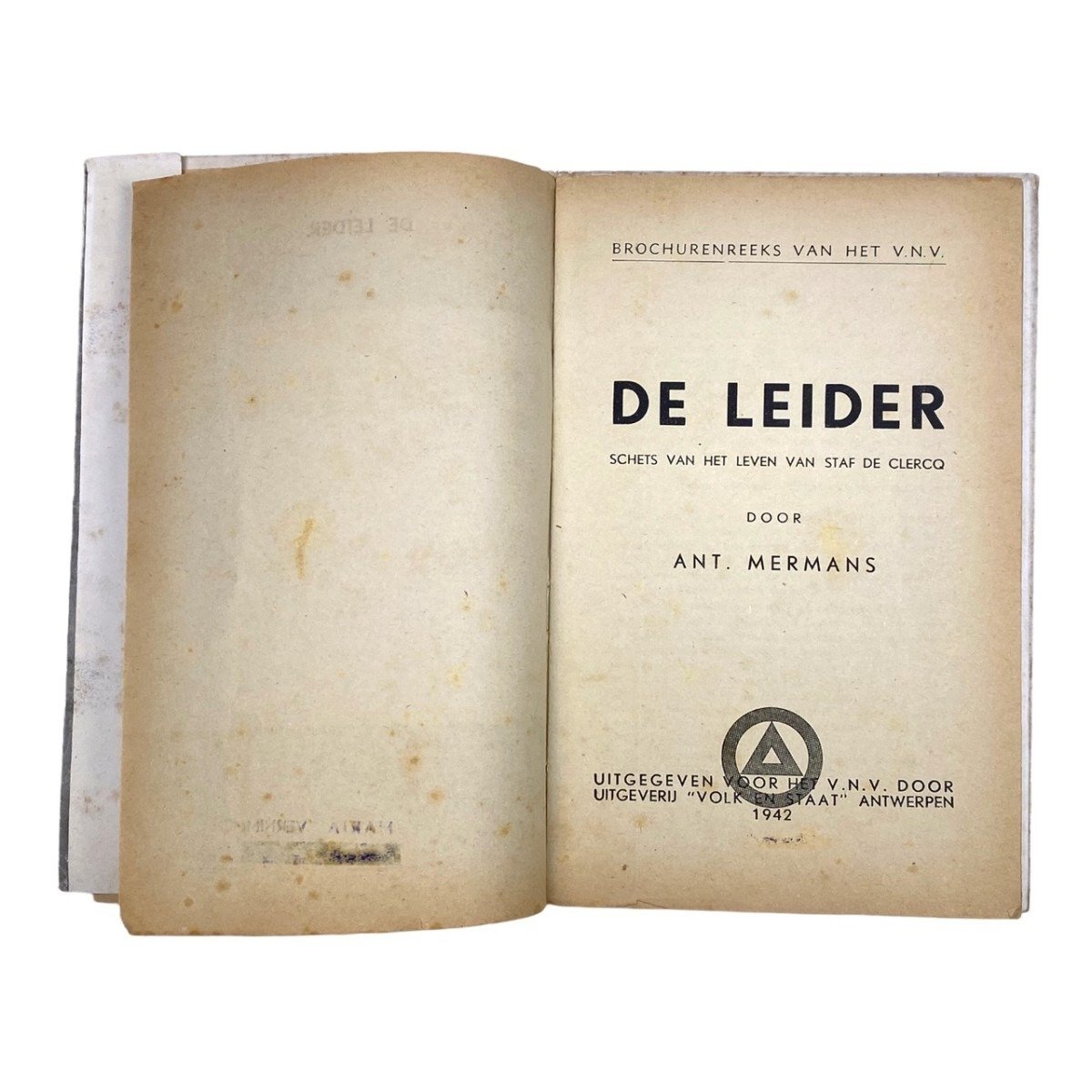 Original WWII Flemish VNV booklet – De Leider — image 3