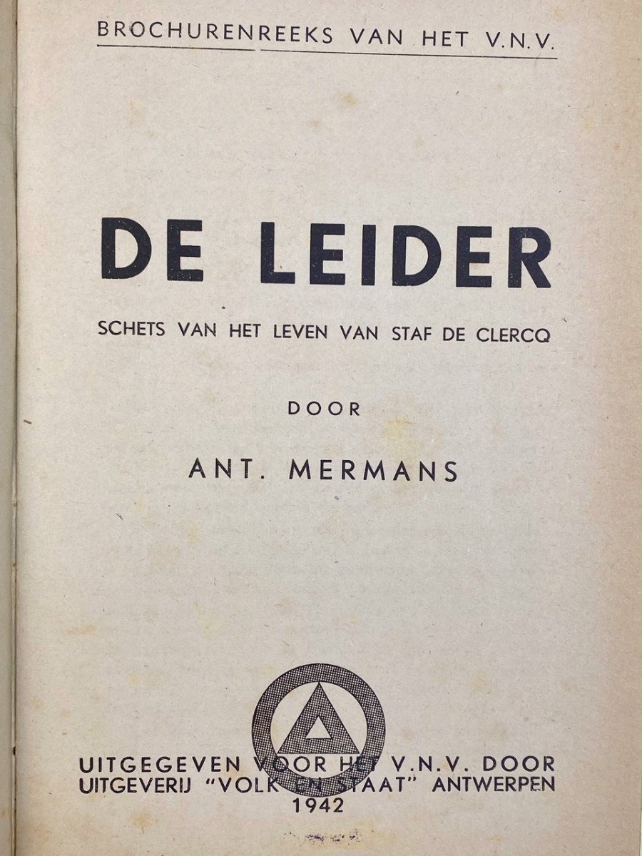 Original WWII Flemish VNV booklet – De Leider — image 4