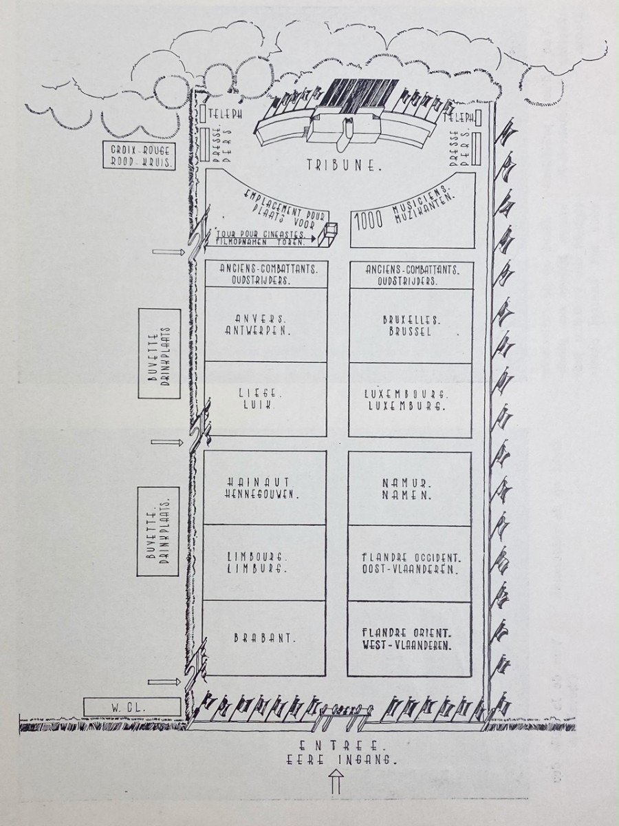 Original WWII Walloon REX pin with event booklet — image 11