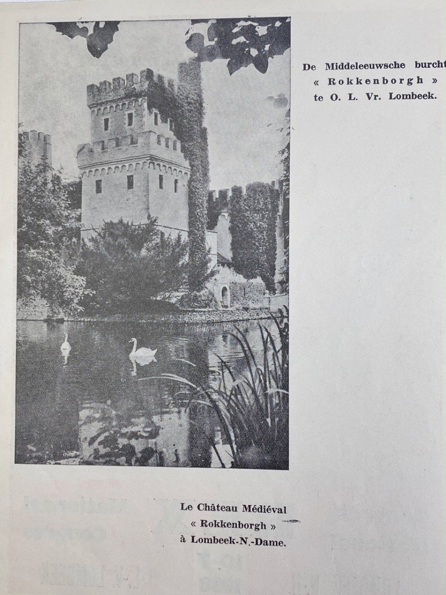 Original WWII Walloon REX pin with event booklet — image 7