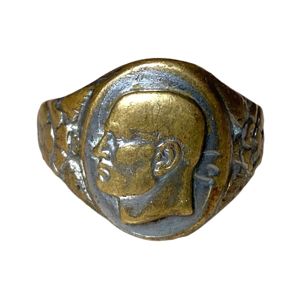 Original WWII Italian fascists ring Mussolini