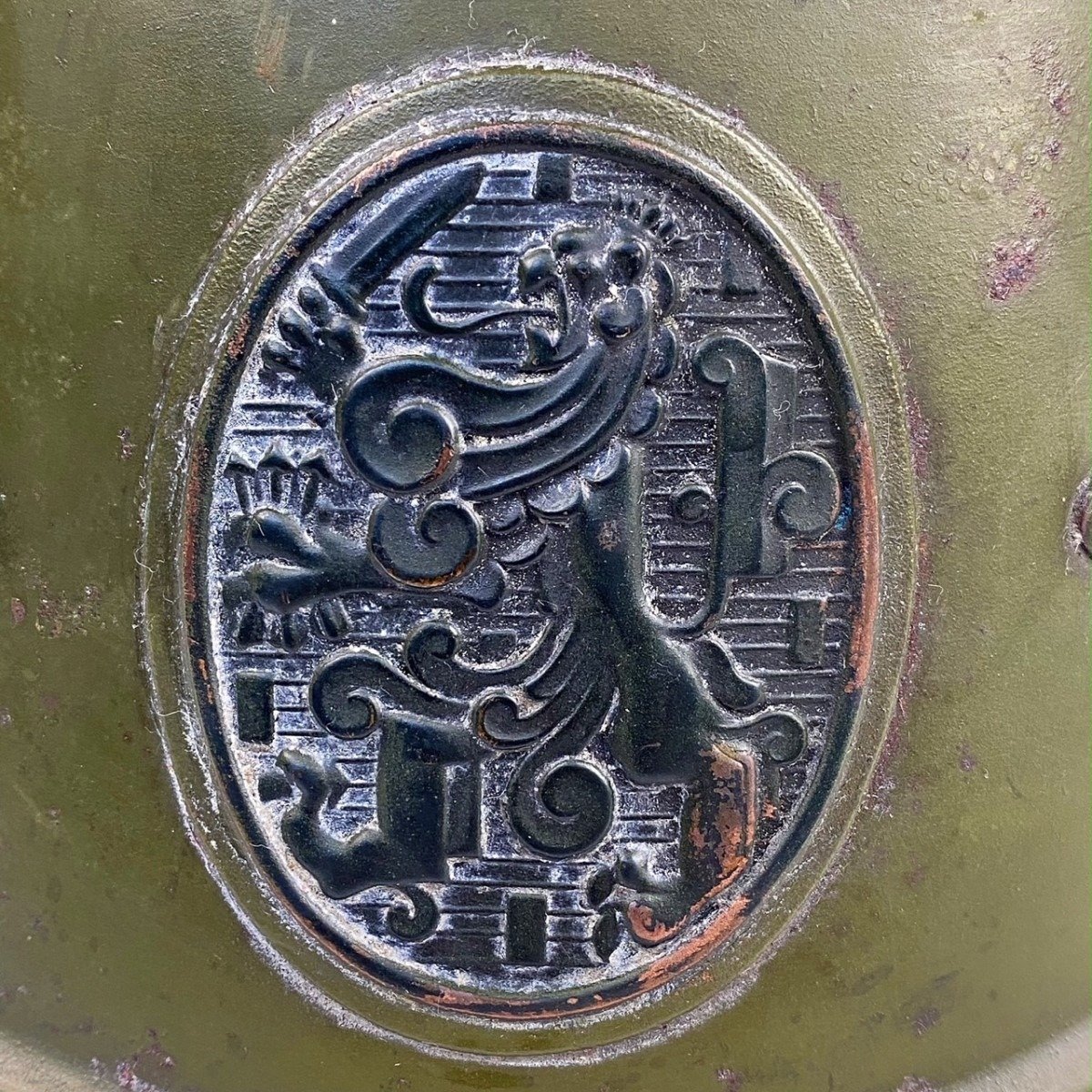 Original WWII Dutch M34 army helmet — image 3