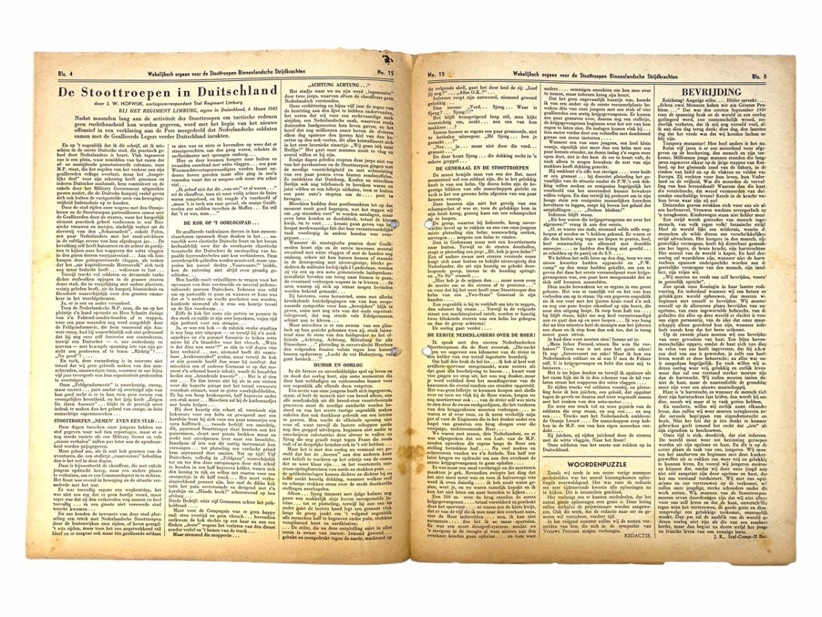 Original WWII Dutch 'Stoottroepen' newspaper — image 10