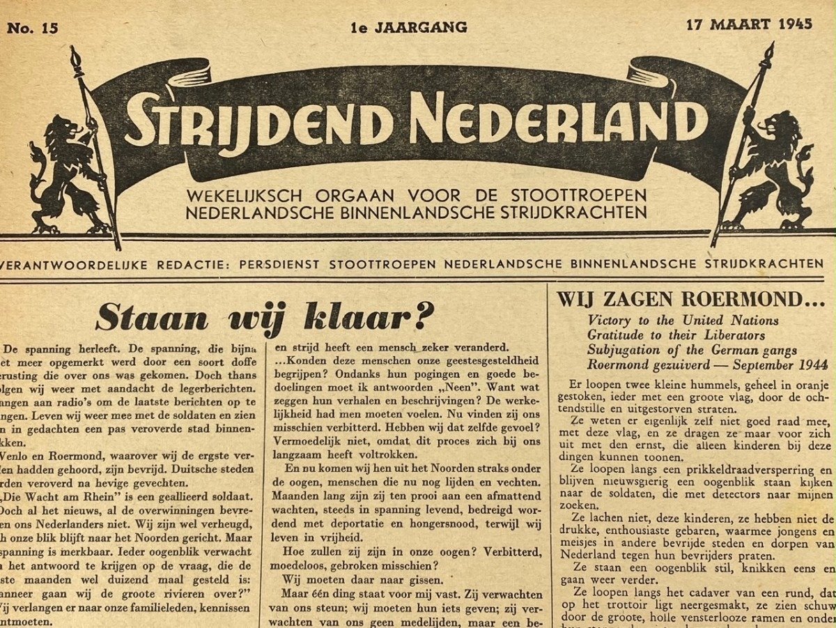 Original WWII Dutch 'Stoottroepen' newspaper — image 2