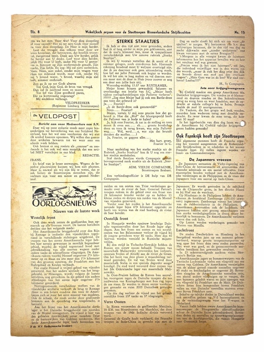 Original WWII Dutch 'Stoottroepen' newspaper — image 5