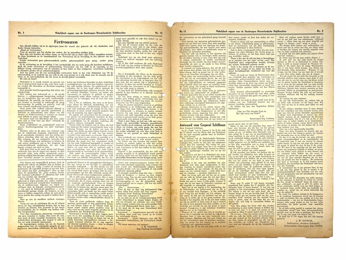 Original WWII Dutch 'Stoottroepen' newspaper — image 6