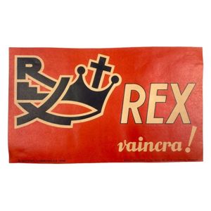 Original WWII Walloon REX placard