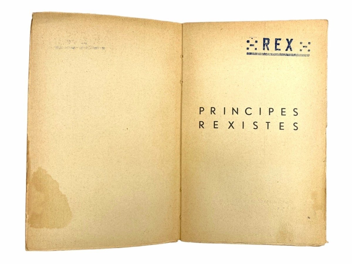 Original WWII Walloon REX collaboration book 'Principes Rexistes' — image 6