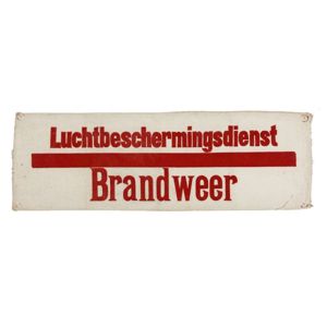 Original WWII Dutch 'Luchtbeschermingsdienst' Fire department armband