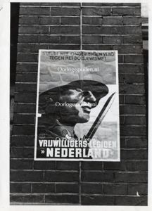 Original WWII Dutch SS poster photo