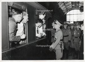 Original WWII Dutch Waffen-SS photo – Volunteers leaving for the …