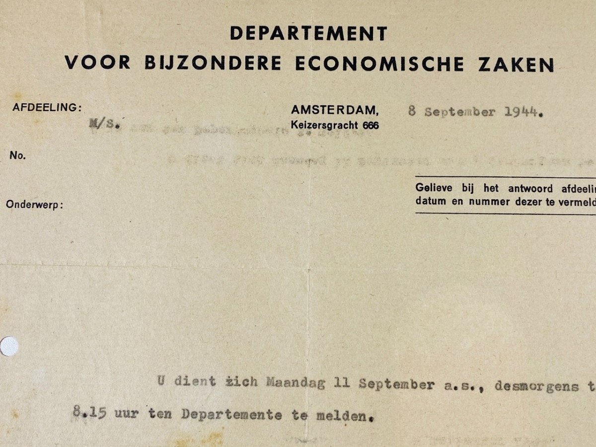 Original WWII Dutch NSB Rost van Tonningen letter and portrait photo — image 4