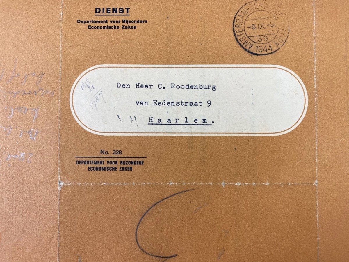 Original WWII Dutch NSB Rost van Tonningen letter and portrait photo — image 7