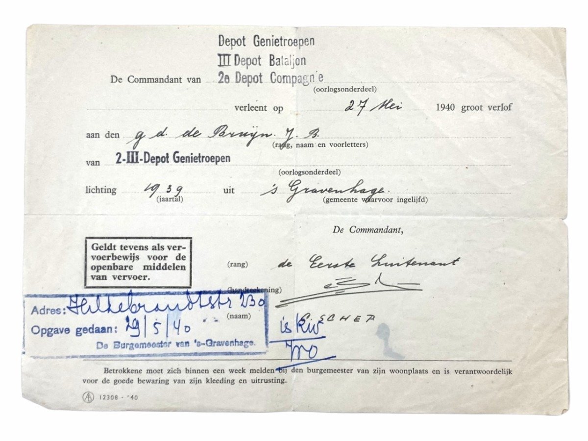 Original May 1940 Dutch army grouping Maasbruggen Rotterdam — image 10