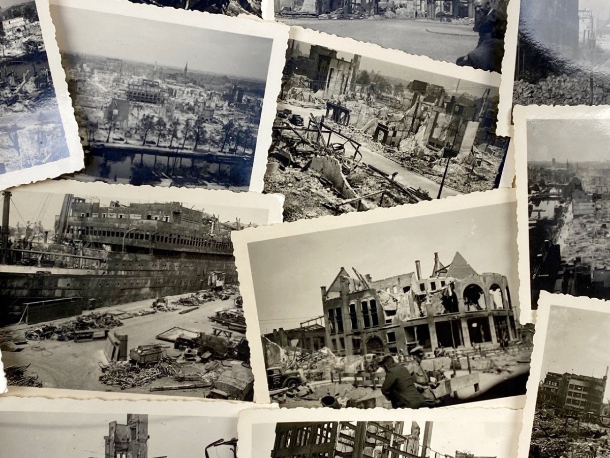 Original May 1940 Dutch army grouping Maasbruggen Rotterdam — image 12