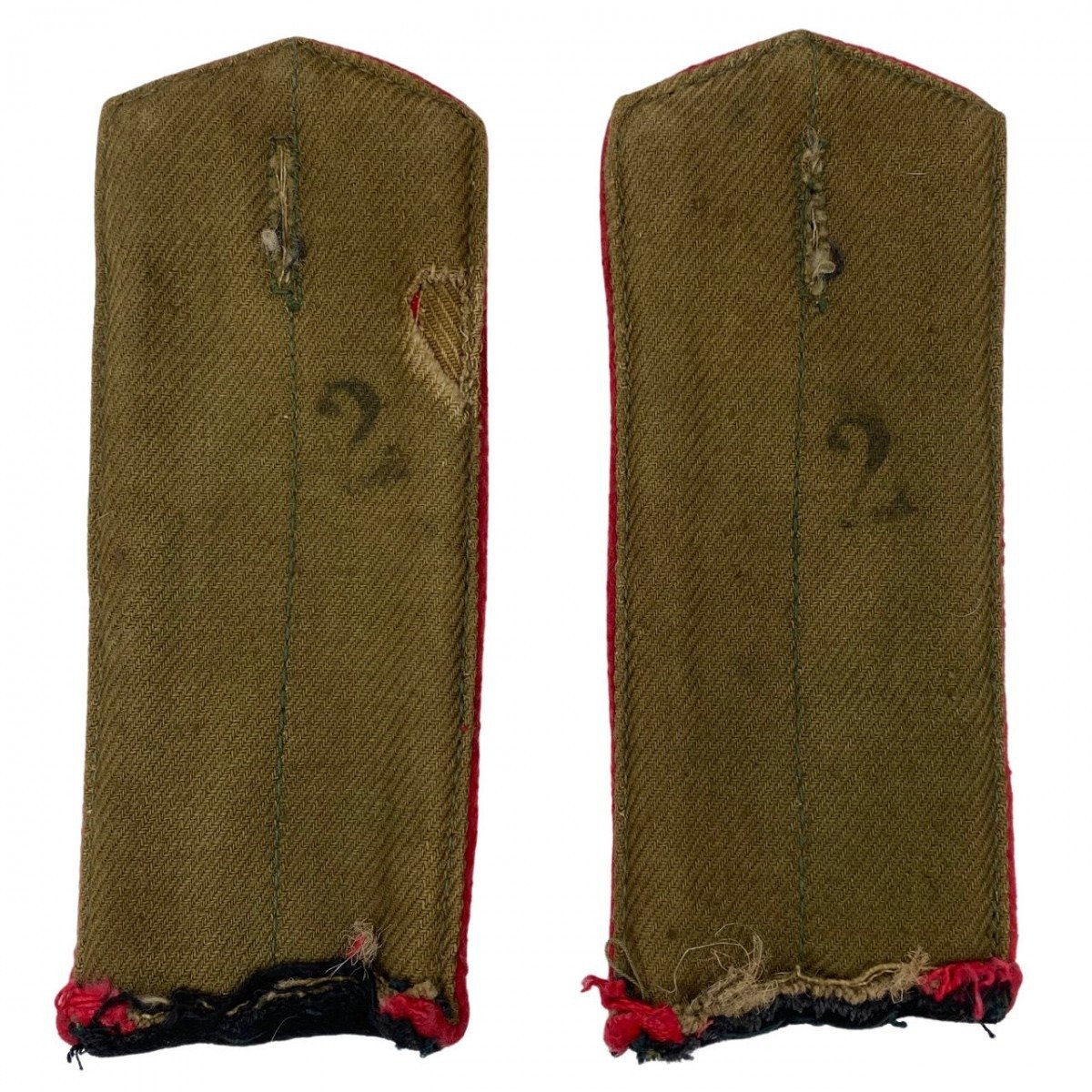 Original WWII Russian M43 EM armored or artillery shoulder boards — image 2