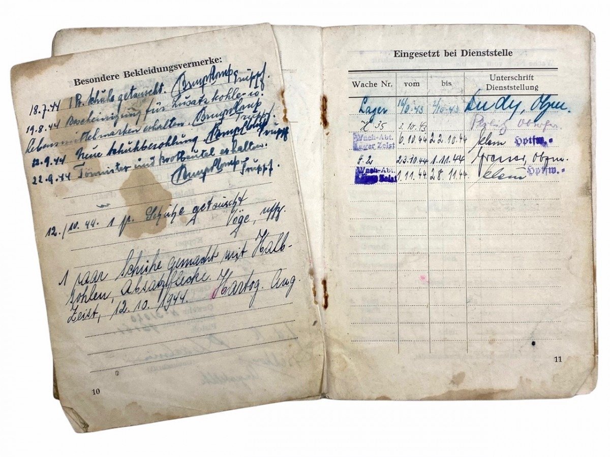 Original WWII Dutch Wachabteilung ausweis and forged Dutch ID card — image 7