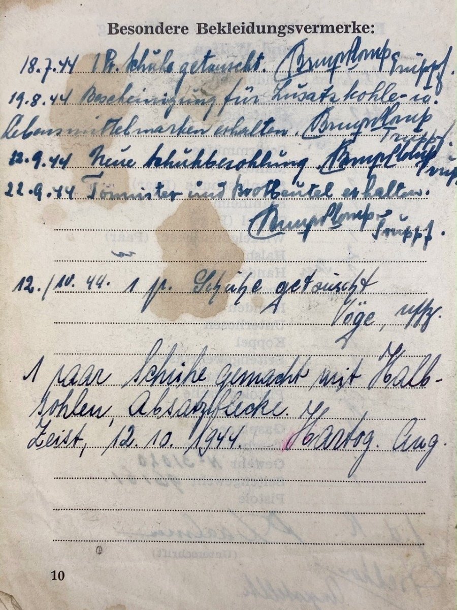 Original WWII Dutch Wachabteilung ausweis and forged Dutch ID card — image 8