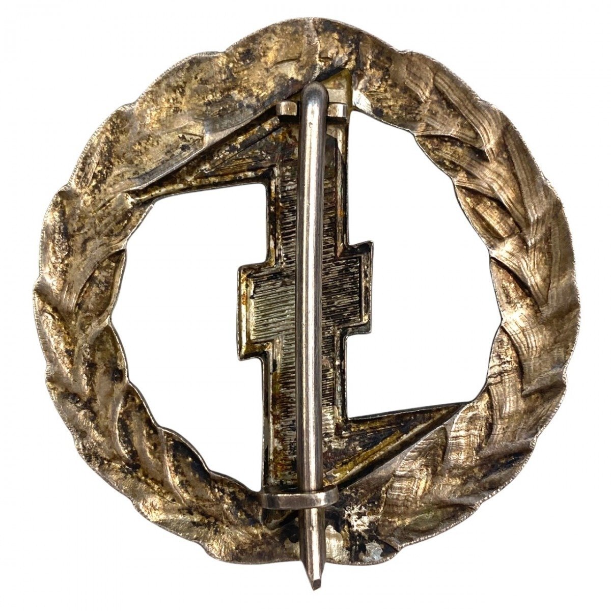 Original WWII Dutch NSB W.A. Sport badge in silver — image 2