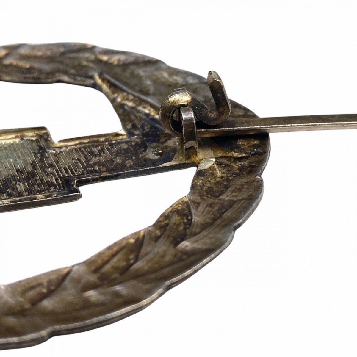 Original WWII Dutch NSB W.A. Sport badge in silver — image 5