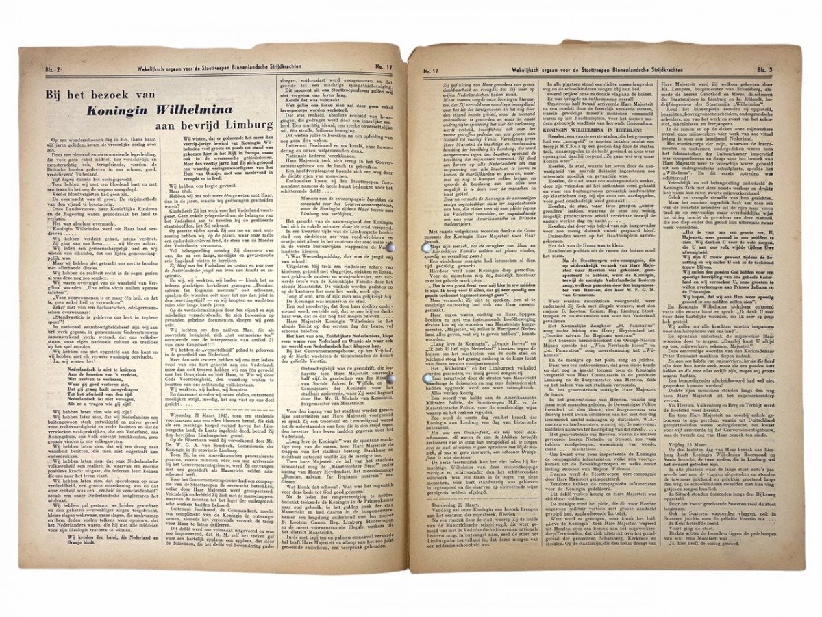 Original WWII Dutch 'Stoottroepen' newspaper — image 3
