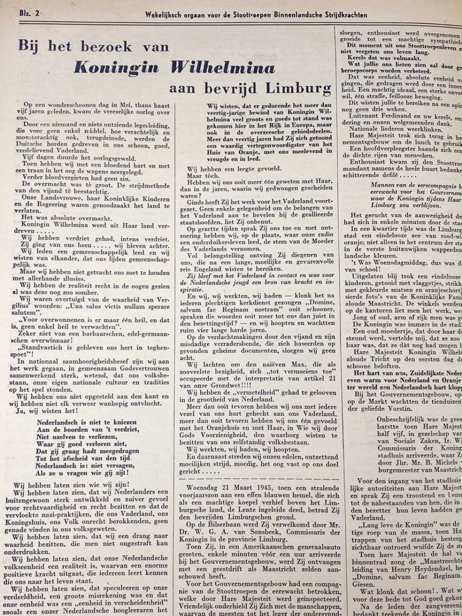 Original WWII Dutch 'Stoottroepen' newspaper — image 4