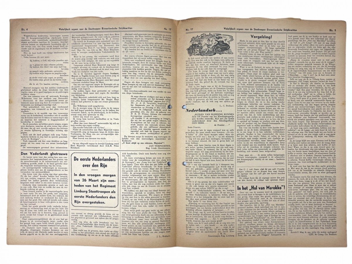 Original WWII Dutch 'Stoottroepen' newspaper — image 5