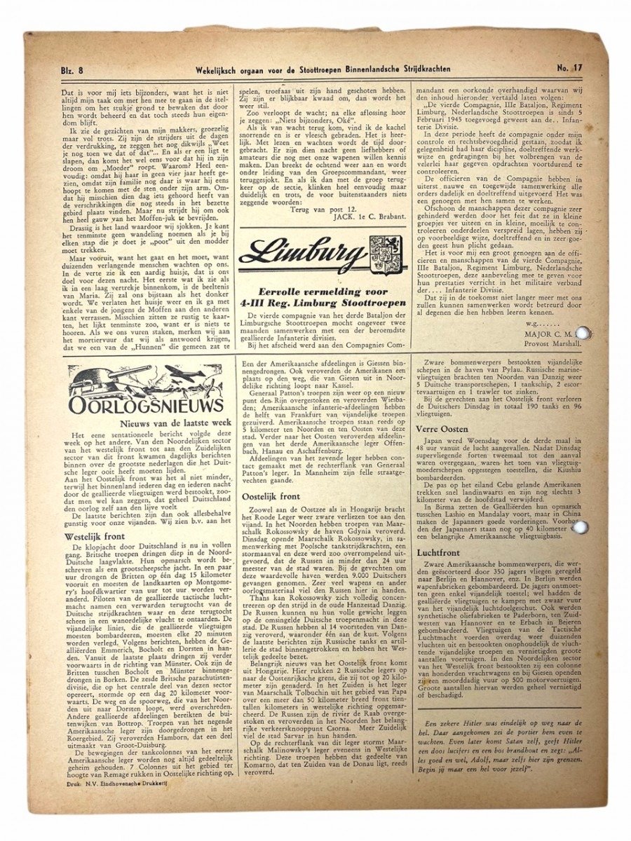 Original WWII Dutch 'Stoottroepen' newspaper — image 9