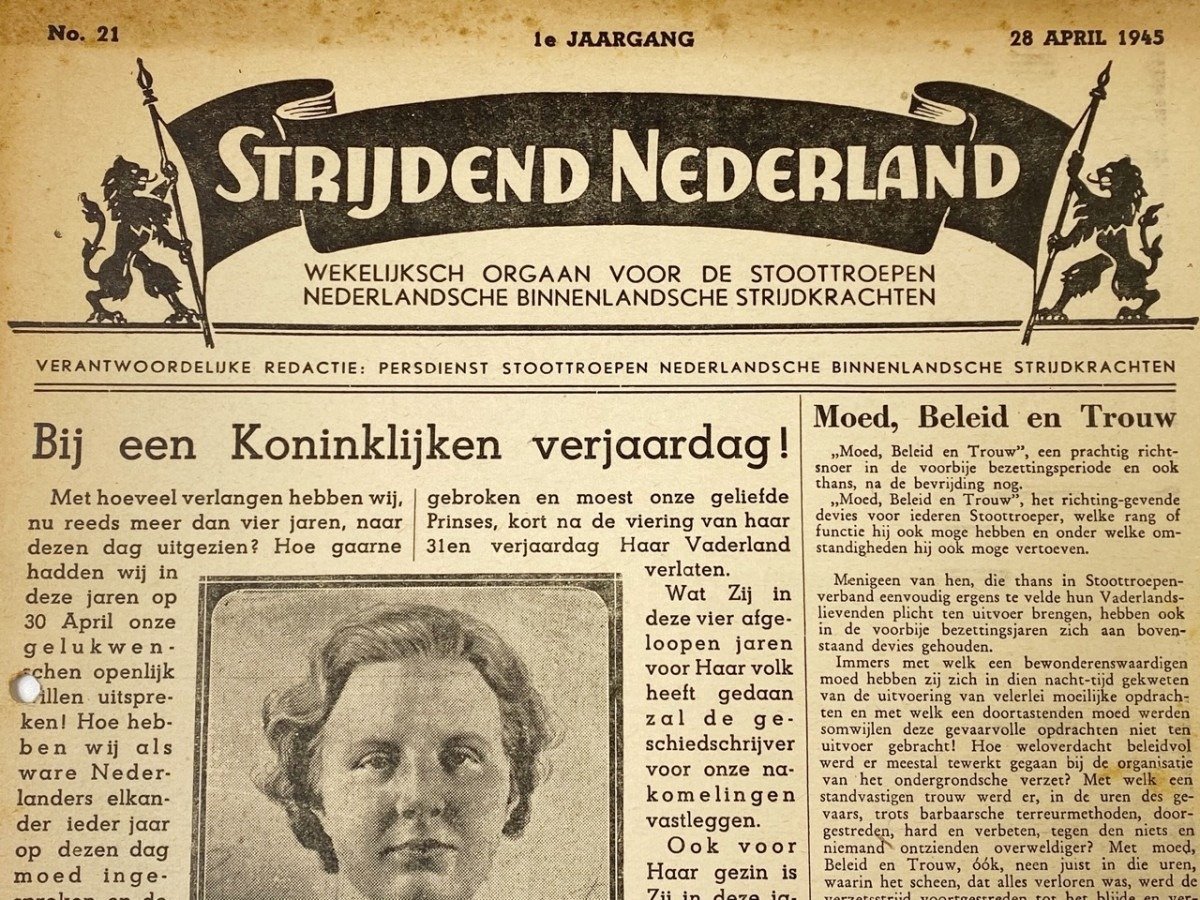 Original WWII Dutch 'Stoottroepen' newspaper — image 2