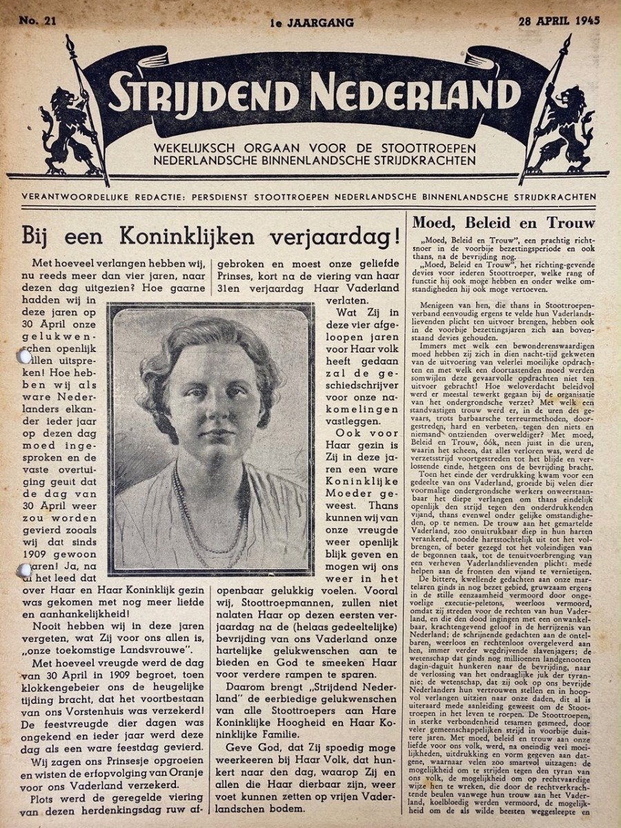 Original WWII Dutch 'Stoottroepen' newspaper — image 3
