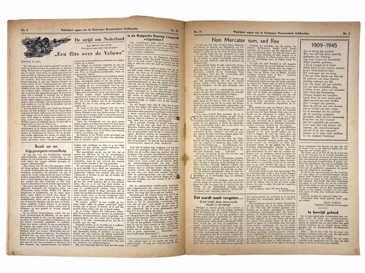 Original WWII Dutch 'Stoottroepen' newspaper — image 7