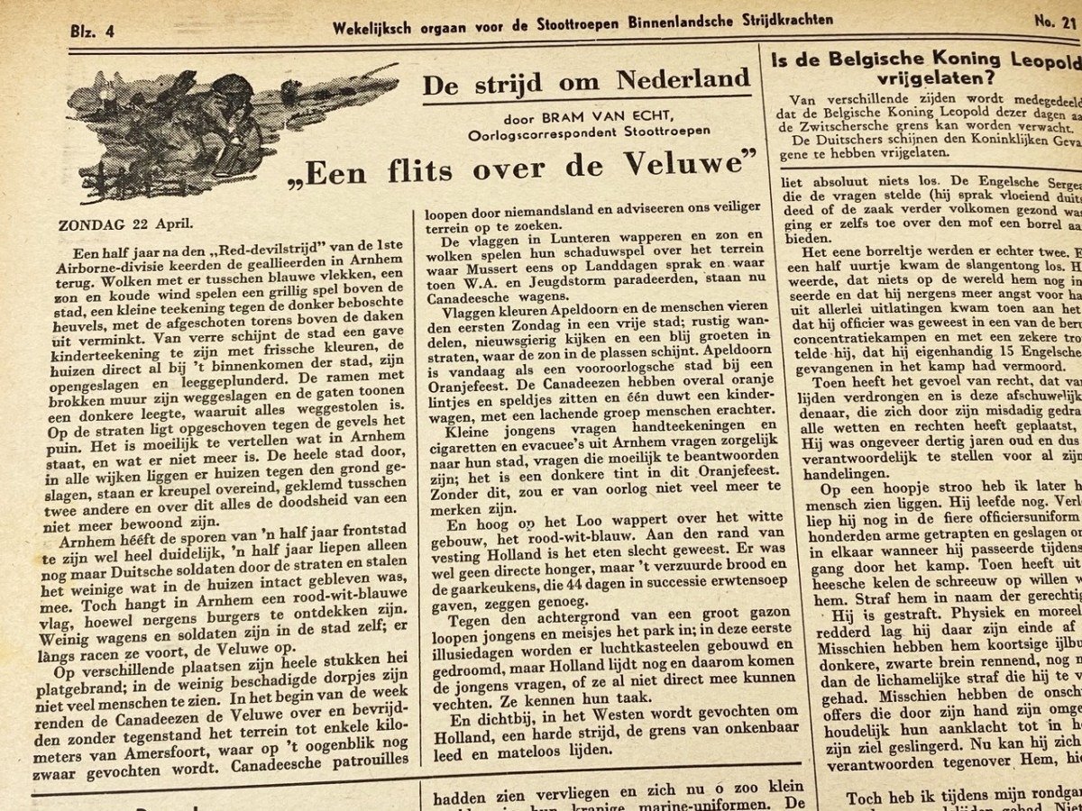Original WWII Dutch 'Stoottroepen' newspaper — image 8