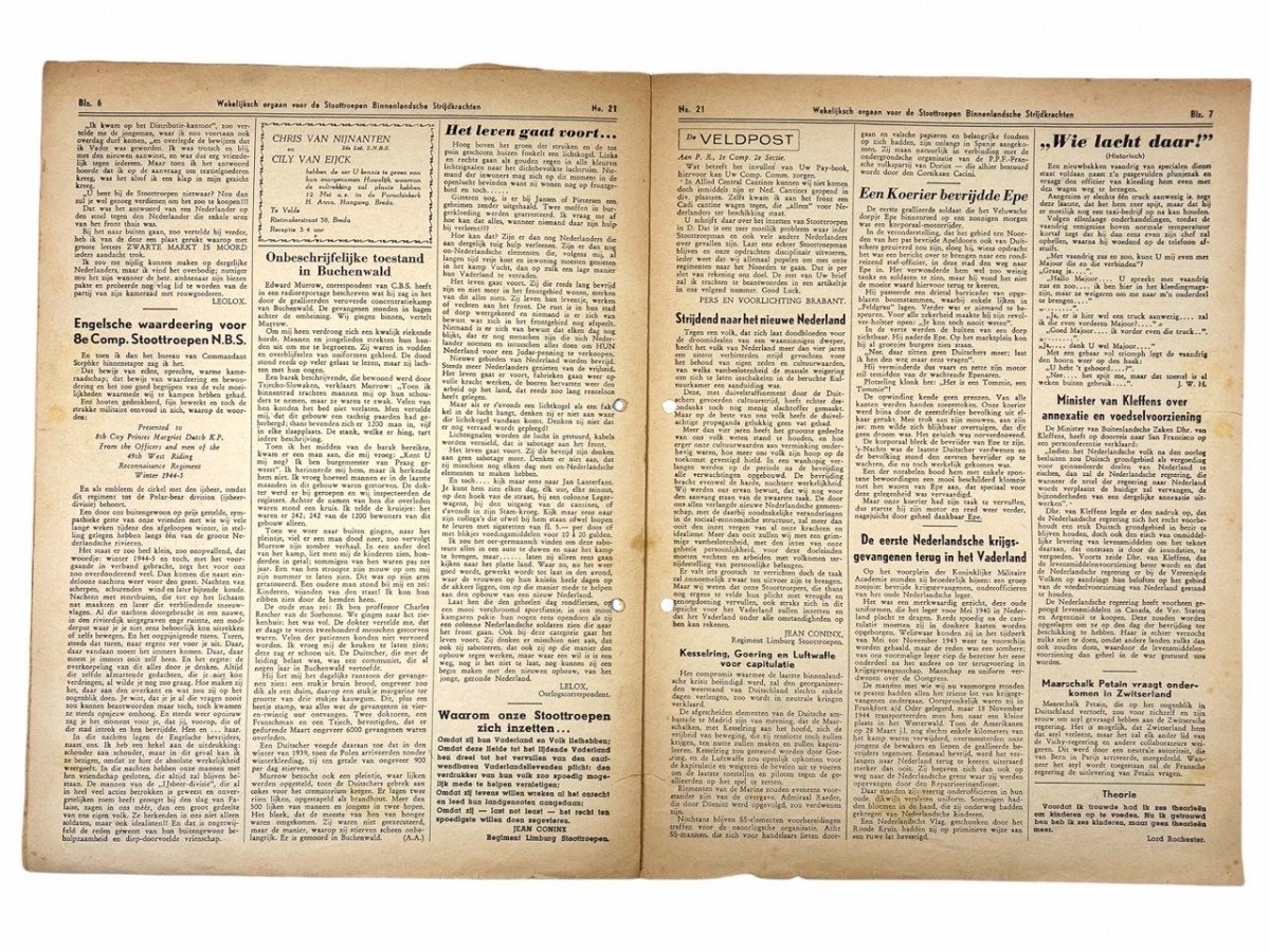 Original WWII Dutch 'Stoottroepen' newspaper — image 9