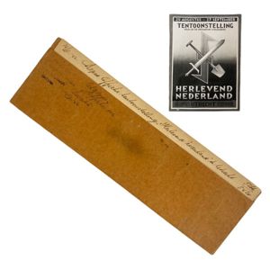 Original WWII Dutch NSB photo – Herlevend Nederland poster