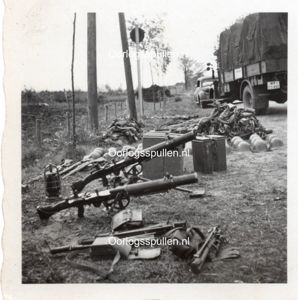 Original WWII German May 1940 photo Netherlands captured Dutch material