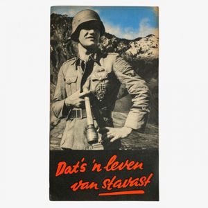 Original WWII Dutch Waffen-SS volunteer recruitment leaflet/poster